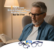 Full Frame Bifocal Adaptive Power Reading Glasses Buy 1 Get 2 Free (3BORG12)
